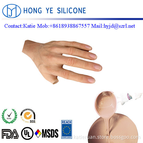 1: 1 FDA Grade Soft Skin Safe Silicone Rubber for artificial limbs
